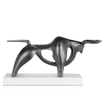 ADM - Grande sculpture en résine 'Potenza' - Couleur anthracite - 35 x 62 x 22 cm 2