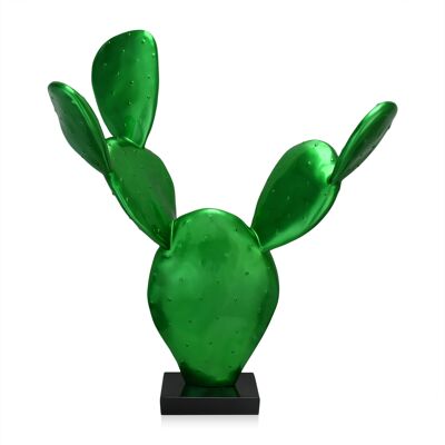 ADM - Escultura grande de resina 'Cactus' - Color verde - 61 x 50 x 20 cm