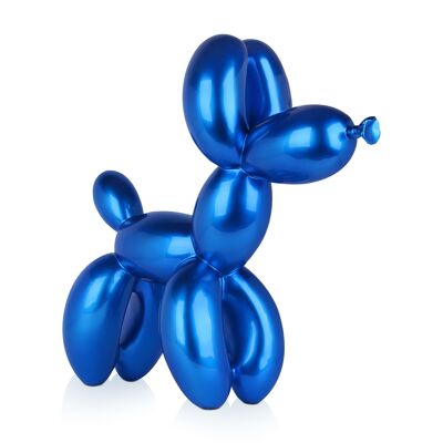 ADM - Scultura in resina grande 'Cane palloncino grande' - Colore Blu - 62 x 64 x 23 cm