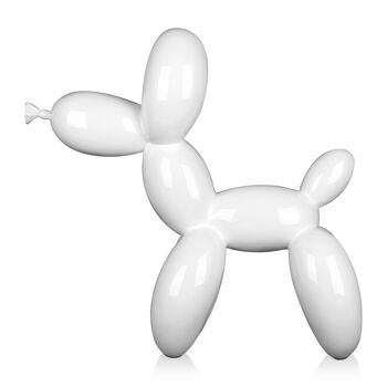 ADM - Grande sculpture en résine 'Chien gros ballon' - Couleur blanche - 62 x 64 x 23 cm 3