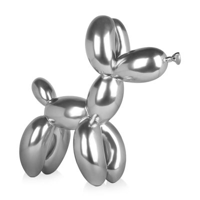 ADM - Large resin sculpture 'Big balloon dog' - Silver color - 62 x 64 x 23 cm