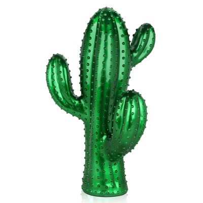 ADM - Grande sculpture en résine 'Cactus grande' - Couleur verte - 68 x 40 x 34 cm