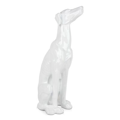 ADM - Large resin sculpture 'Greyhound' - White color - 81 x 37 x 31 cm