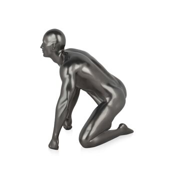 ADM - Sculpture en résine 'Rançon' - Couleur anthracite - 24 x 23 x 18 cm 10