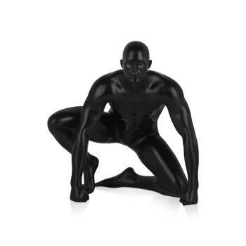 ADM - Sculpture en résine 'Rançon' - Couleur noire - 24 x 23 x 18 cm 6