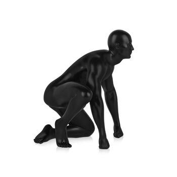 ADM - Sculpture en résine 'Rançon' - Couleur noire - 24 x 23 x 18 cm 8
