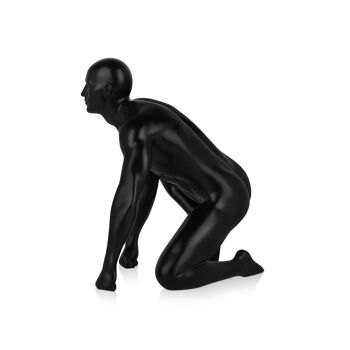 ADM - Sculpture en résine 'Rançon' - Couleur noire - 24 x 23 x 18 cm 10