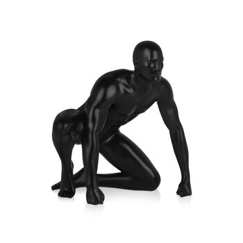 ADM - Sculpture en résine 'Rançon' - Couleur noire - 24 x 23 x 18 cm 2