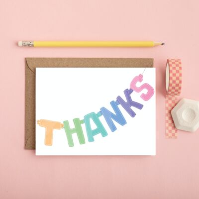 Thanks Banner | Thank you Greeting Card