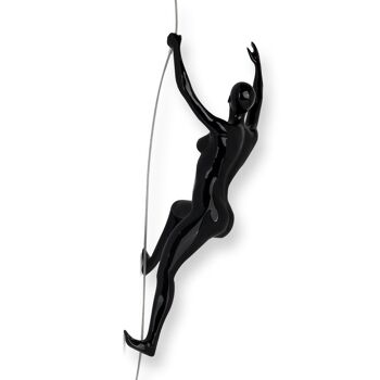 ADM - Sculpture en résine 'Scalatrice 2' - Couleur noire - 31 x 16 x 9 cm 9
