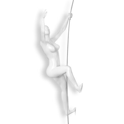 ADM - Sculpture en résine 'Scalatrice 2' - Couleur blanche - 31 x 16 x 9 cm