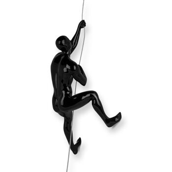 ADM - Sculpture en résine 'Grimpeur' - Couleur noire - 29 x 15 x 11 cm 7