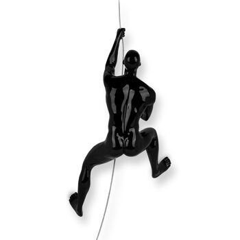 ADM - Sculpture en résine 'Grimpeur' - Couleur noire - 29 x 15 x 11 cm 8