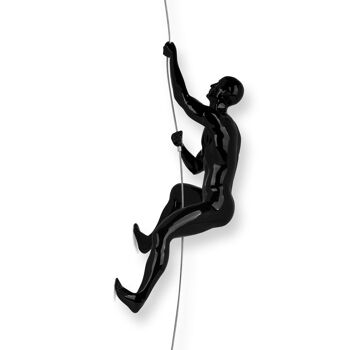 ADM - Sculpture en résine 'Grimpeur' - Couleur noire - 29 x 15 x 11 cm 9