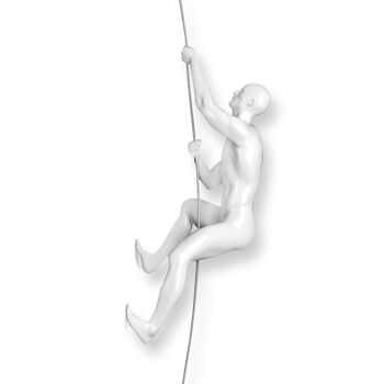 ADM - Sculpture en résine 'Grimpeur' - Couleur blanche - 29 x 15 x 11 cm 9
