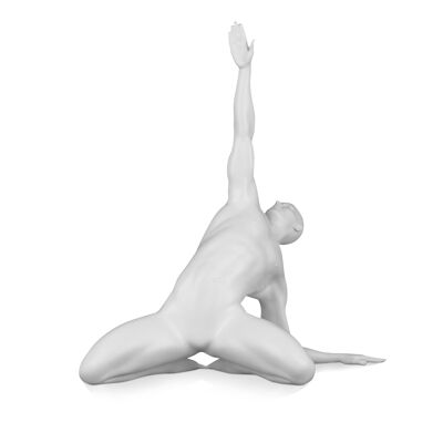 ADM - Sculpture en résine 'Invocation' - Couleur blanche - 41 x 37 x 23 cm