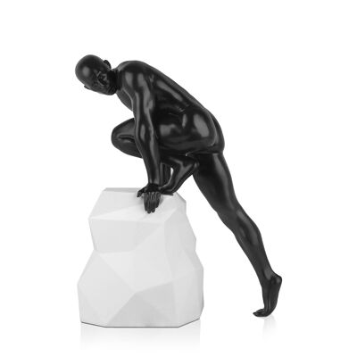 ADM - Sculpture en résine 'Sensualité petite' - Couleur noire - 45 x 34 x 22 cm
