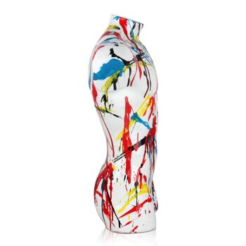 ADM - Sculpture en résine 'Pop Art Man's Torso' - Multicolore - 50 x 40 x 16 cm 7