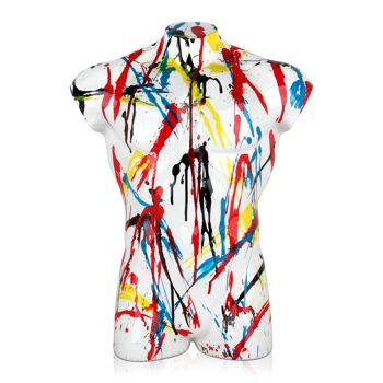 ADM - Sculpture en résine 'Pop Art Man's Torso' - Multicolore - 50 x 40 x 16 cm 9