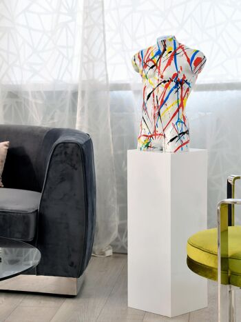 ADM - Sculpture en résine 'Pop Art Man's Torso' - Multicolore - 50 x 40 x 16 cm 10
