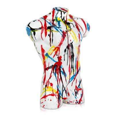 ADM - Resin sculpture 'Pop Art Man's Torso' - Multicolored - 50 x 40 x 16 cm