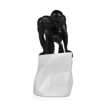 ADM - Grande sculpture en résine 'Sensualité' - Couleur noire - 60 x 44 x 27 cm 7