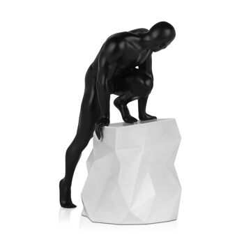 ADM - Grande sculpture en résine 'Sensualité' - Couleur noire - 60 x 44 x 27 cm 8