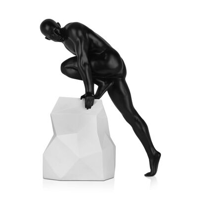ADM - Large resin sculpture 'Sensuality' - Black color - 60 x 44 x 27 cm