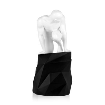 ADM - Grande sculpture en résine 'Sensualité' - Couleur blanche - 60 x 44 x 27 cm 7