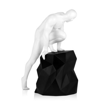 ADM - Grande sculpture en résine 'Sensualité' - Couleur blanche - 60 x 44 x 27 cm 8