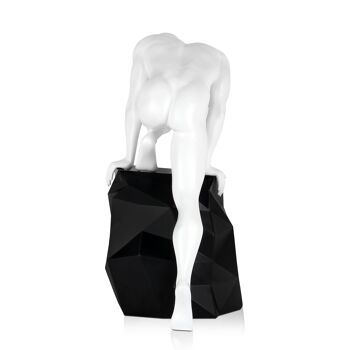 ADM - Grande sculpture en résine 'Sensualité' - Couleur blanche - 60 x 44 x 27 cm 9