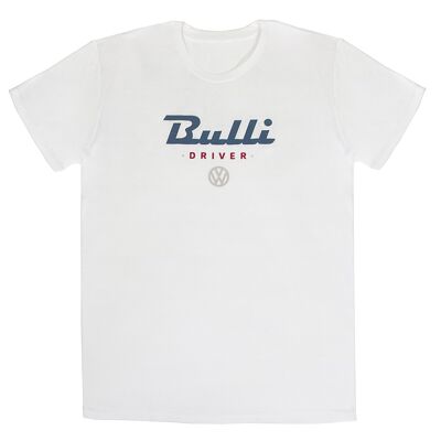 VOLKSWAGEN BUS VW T1 Bus T-shirt unisex (L) - Bulli Fahrer/weiß