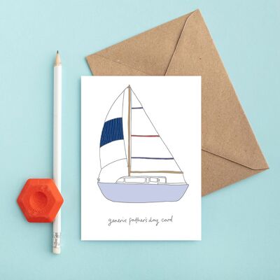 Generic Boat Card | Funny Father's Day Card | Sailing Boat