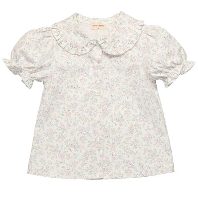 Blusa de niña con estampado romántico