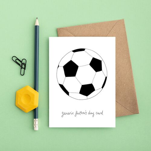 Generic Football Card | Funny Father's Day Card | Soccer