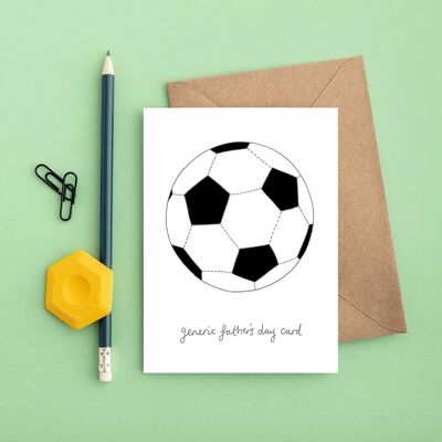 Tarjeta de fútbol genérica | Tarjeta divertida del día del padre | Fútbol