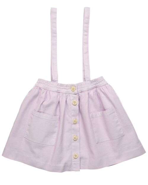Falda con tirante de niña en color lila