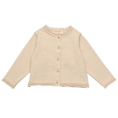 Chaqueta de bebé niña en beige