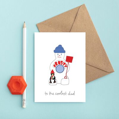 Vatertagskarte „Mr. Frosty“ | Geburtstagskarte für Papa | Cooler Papa