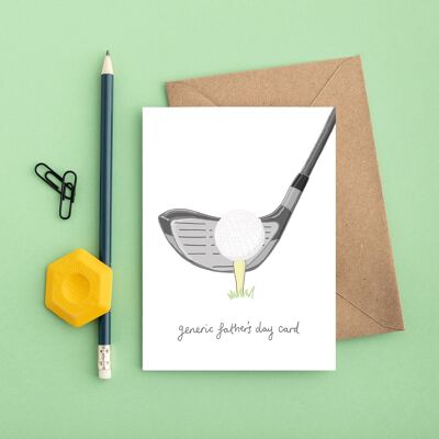 Generic Golf Card | Funny Father's Day Card | Golf Card