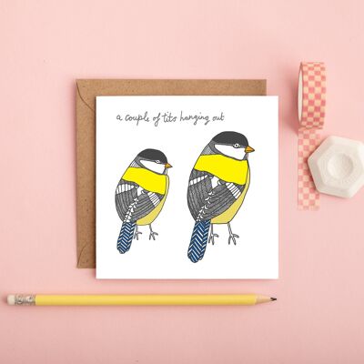 A Couple of Tits Funny Greeting Card | Funny Friendship Card