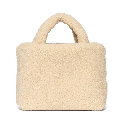 Ecru teddy handbag - No Embroidery