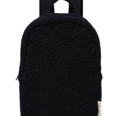 Black teddy mini backpack - No Embroidery