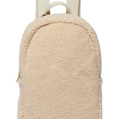 Ecru teddy mini backpack - No Embroidery