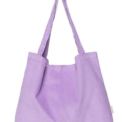 Lilac rib mom-bag