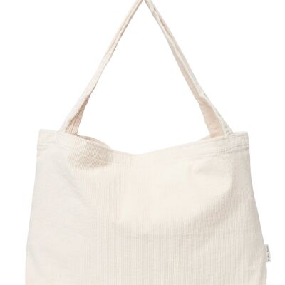 Old white rib mom-bag