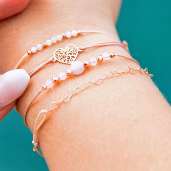 Bracelet quartz rose 1