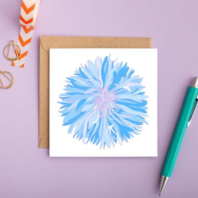 Kornblumen-Blumenkarte für jeden Tag | Dankeschön | Hochzeitskarte