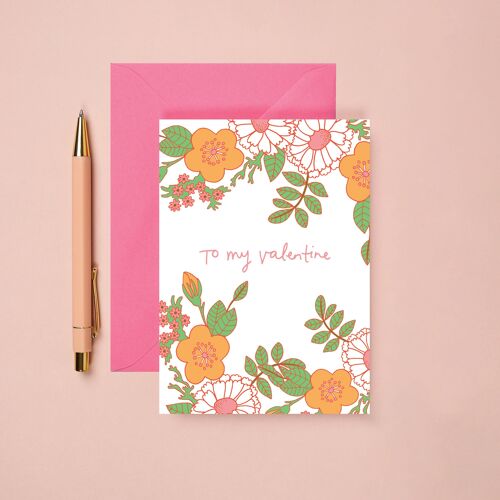 Floral Valentine's Card