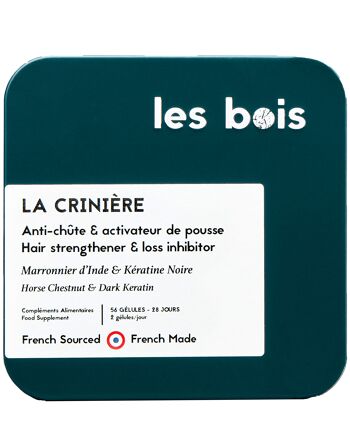 Anti-Chûte, Activateur de Pousse & Teint Hâlé LA CRINIÈRE Marronnier d'Inde & Kératine Noire 1